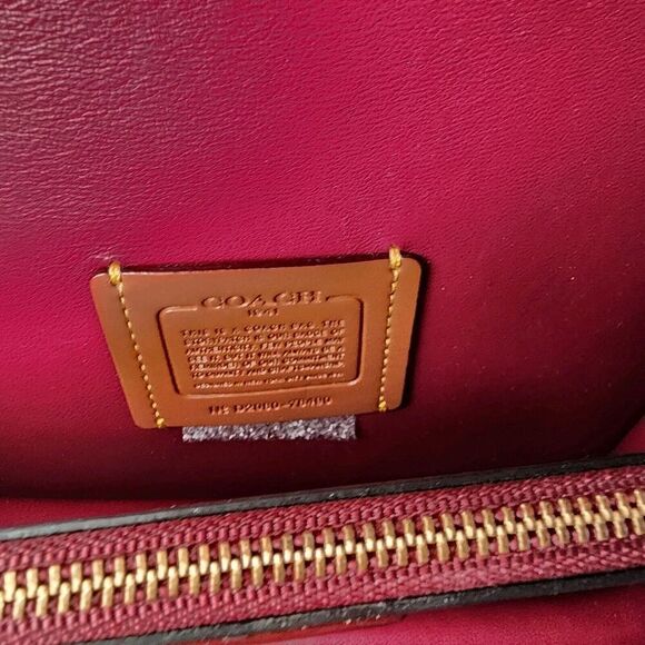 NWT COACH CF200 Troupe Crossbody Signature Canvas - Picture 8 of 9